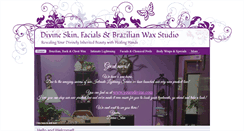 Desktop Screenshot of divineskinandwax.com